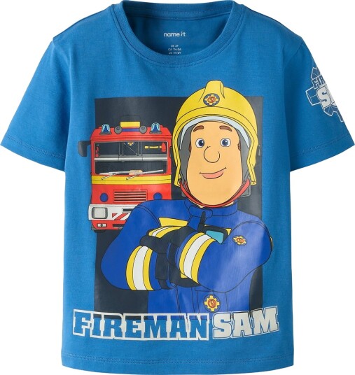Name It T skjorte NmmArson Brannmann Delft Name It 2 år (92) T skjorte Blå Gul Rød