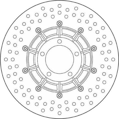 BREMBO 68B407B1 Bremseskive