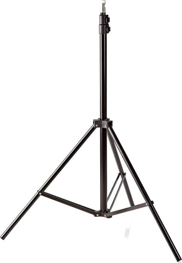 Nedis lysstativ med spigot, 200 cm, sort