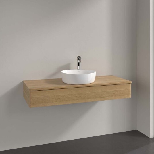 Villeroy & Boch Antao Servantskap med 1 skuff 120x50x19 cm m/lys Eik Villeroy & Boch Antao Servantskap med 1 skuff 120x50x19 cm m/lys Eik