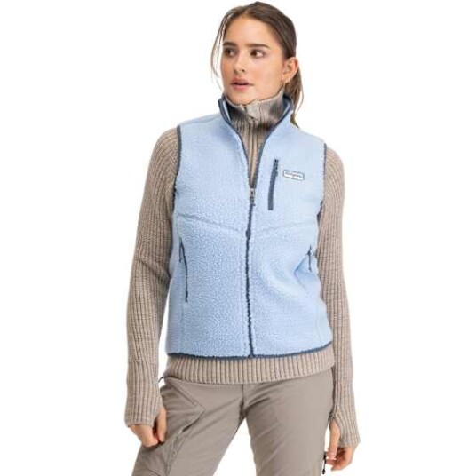 Bergans Lunnan Pile Fleece Vest Dame Cool Blue XS