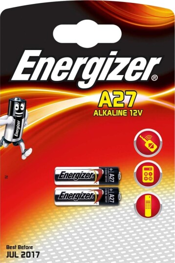 ENERGIZER Batteri A27 Alkaline 2-pk