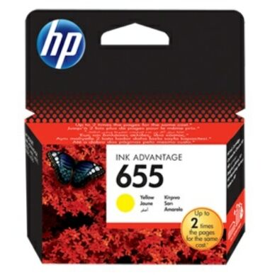HP Blekkpatron gul (HP 655), 600 sider CZ112AE HP Blekkpatron gul (HP 655), 600 sider CZ112AE
