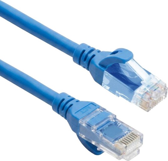 ACT Nettverkskabel Cat6A U/UTP TPE RJ45 Ultrafleksibel 10 m Blå