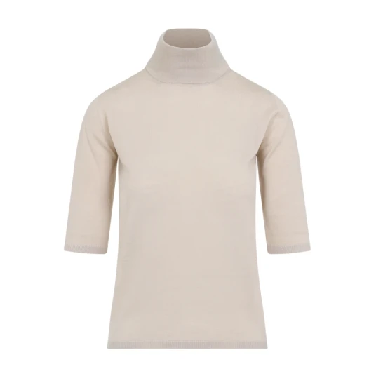 Max Mara Dame Strikkevarer Beige M,