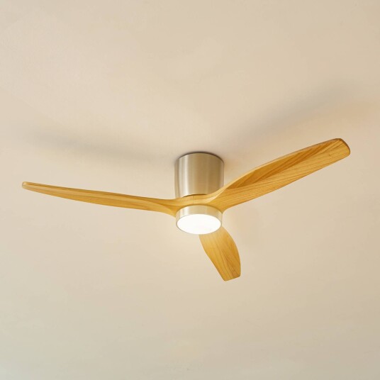 Lucande LED takvifte Faipari nikkel DC stillegående 132 cm Lucande LED takvifte Faipari nikkel DC stillegående 132 cm