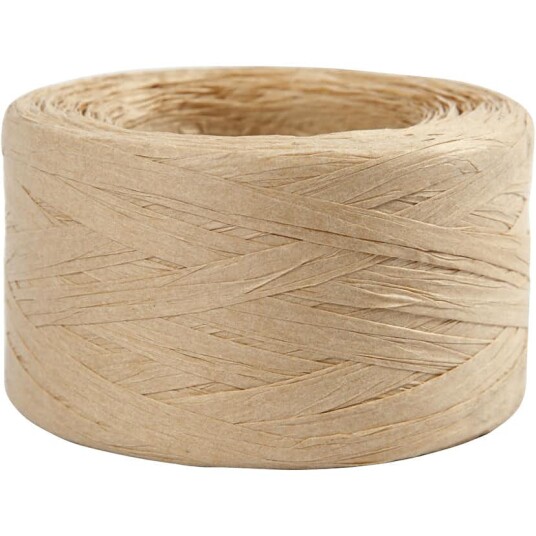 Creativ Company Raffia Papirgarn 7-8 mm Sandfarget 100 m Creativ Company Raffia Papirgarn 7-8 mm Sandfarget 100 m
