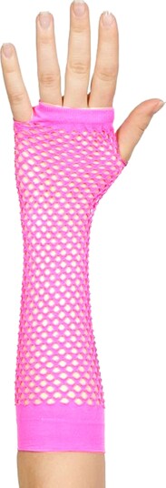 Catsson Lange UV Neon Nettinghansker Ljusrosa PK03108