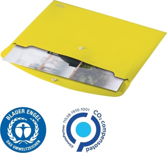 Leitz Recycle Dokumentmappe For A4 210 X 297 Mm Kapasitet: 60 Ark Gul Leitz Recycle Dokumentmappe For A4 210 X 297 Mm Kapasitet: 60 Ark Gul
