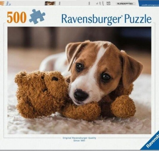 Ravensburger Puslespill 500 Brikker Valper Og Bamse Ravensburger Puslespill 500 Brikker Valper Og Bamse