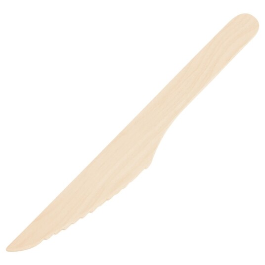 WIMEX Engangskniv Betulla; 16.5 cm (L); Brun; 100 Stykk / Forpakning