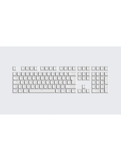 Wooting PBT ISO UK & ANSI US Keycaps Just White Tastehetter Engelsk USA Hvit