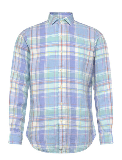 Polo Ralph Lauren Classic Fit Plaid Slub Linen Shirt Multi/patterned XXL Polo Ralph Lauren Classic Fit Plaid Slub Linen Shirt Multi/patterned XXL