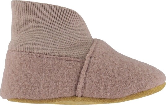 En Fant Wool Slippers W. Rib - Pink - 21\22 En Fant Wool Slippers W. Rib - Pink - 21\22