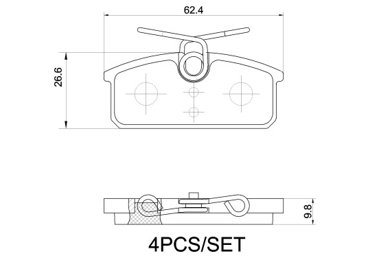 BREMBO P 68 077 Bremseklosser