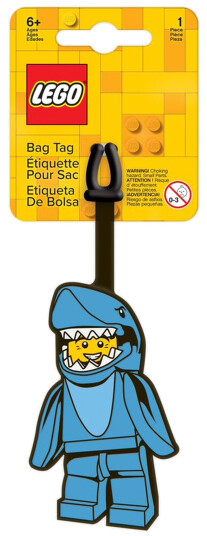 LEGO® Ikonisk Bagasjemerke Shark Suit Guy-figur LEGO® Ikonisk Bagasjemerke Shark Suit Guy-figur