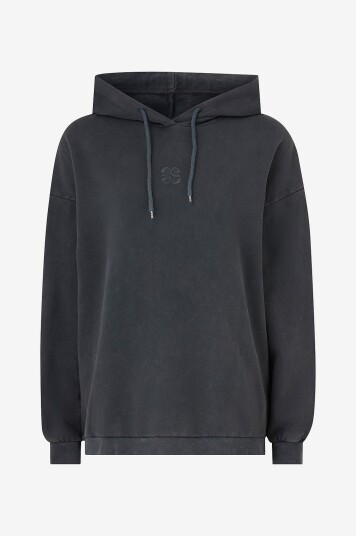 My Essential Wardrobe   Hettegenser EnzoMW Logo Emb. Hoodie   Grå