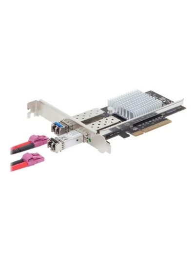 Digitus DN-10162 10 Gigabit Nettverksadapter PCIe 3.0 x8 med 2 SFP+ porter