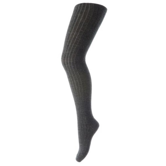 MP 128 Wool Rib Tights 497 Dark Grey Melange 6-12 mdr/70