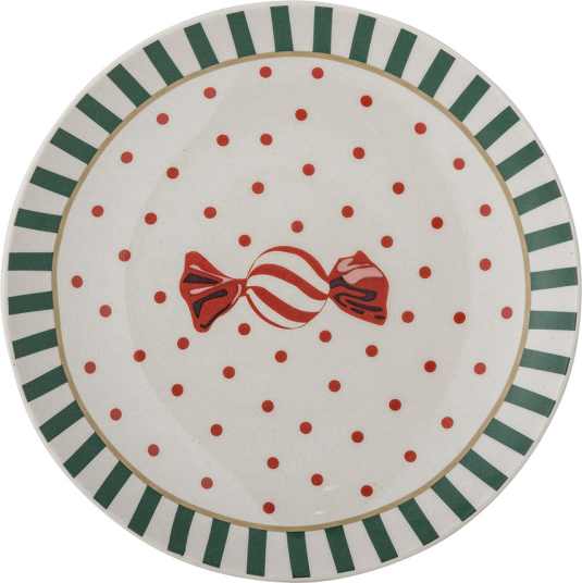 Bloomingville Yule tallerken Ø28 cm Natur rød