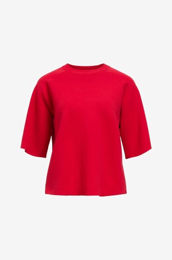 Object - Genser objReynard 2/4 Knit Pullover - Rød