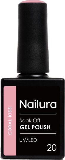 Nailura Gel Polish 10 ml 20 Coral Kiss Nailura Gel Polish 10 ml 20 Coral Kiss