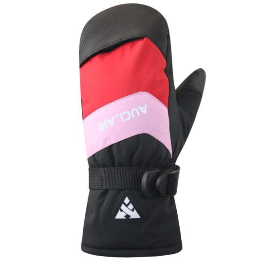 Auclair Kids' Frost Junior Mittens S, Black/Pink/Red