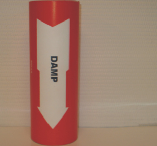 Damp rørmerkingstape 160 mm x 10 meter