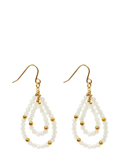 Pipol"s Bazaar Malia Steel Dangle Ear White Gold ONE SIZE