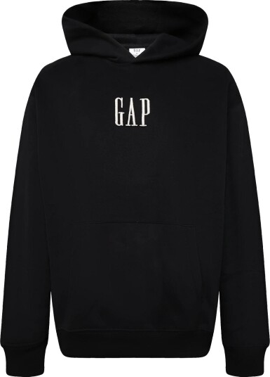 GAP Adult Vintage Soft Oversized Gap Mini Logo Hoodie   TRUE BLACK V2   S