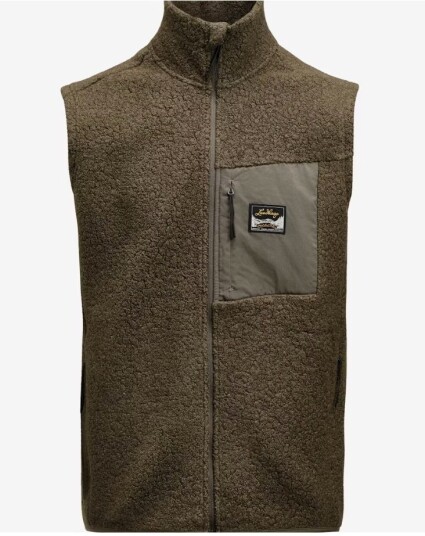 Lundhags Flok Wool Pile Vest Mann Forrest Green M