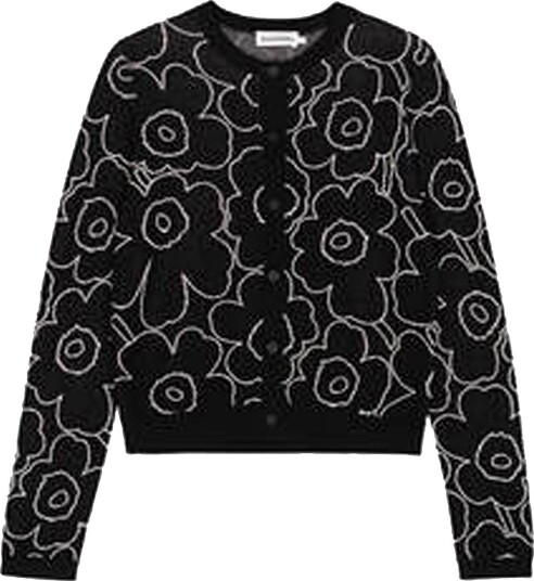 Marimekko - Cardigan Villi Piirto Unikko - Svart