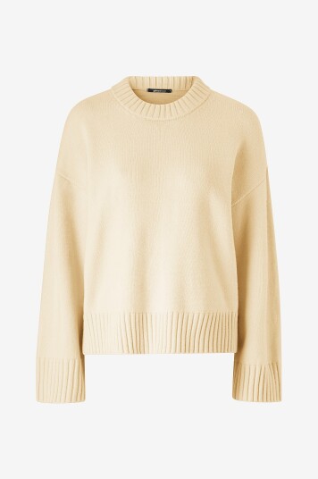 Gina Tricot   Genser Crew Neck Knitted Sweater   Gul