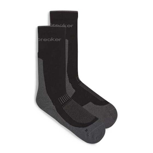 Icebreaker M Mer Hike+ Light Crew Black/Obsidian