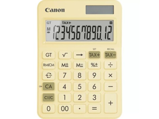Canon LS-125KB-PYL Taskelommeregner Pastelgul Display indstil: 12 Batteridrevet solcelle-drift B x H x T 106 x 25 x 147 mm Canon LS-125KB-PYL Taskelommeregner Pastelgul Display indstil: 12 Batteridrevet solcelle-drift B x H x T 106 x 25 x 147 mm