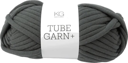 Kort og Godt Tubegarn+ 7mm Mørk-Grå 5190, 120g