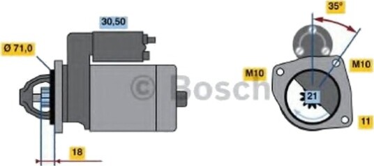 BOSCH 0 986 017 530 Starter