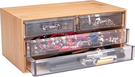 Sminke & Smykkeskrin med 4 skuffer
