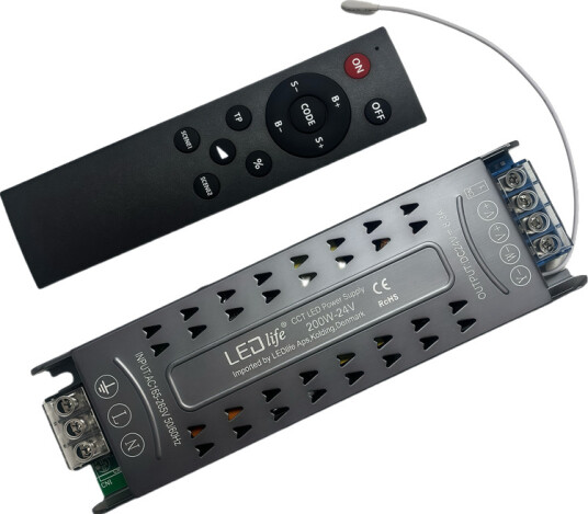 200W / 24V DC CCT strømforsyning 8.33A IP20 innendørs med fjernkontroll flimmerfri 200W / 24V DC CCT strømforsyning 8.33A IP20 innendørs med fjernkontroll flimmerfri
