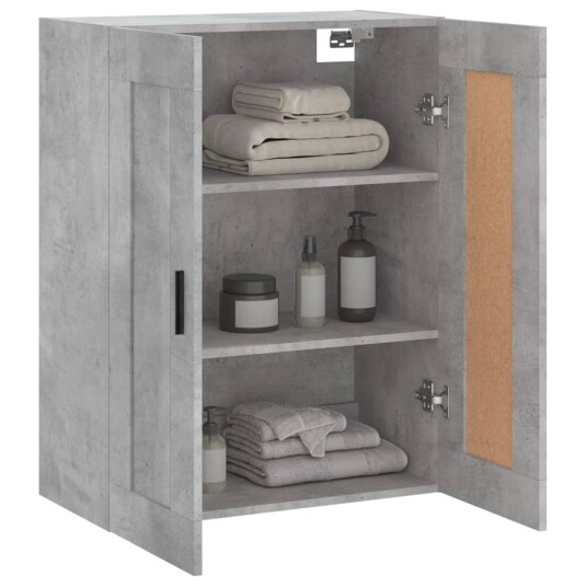  Veggskap betonggrå 69,5x34x90 cm konstruert tre 8720845950491