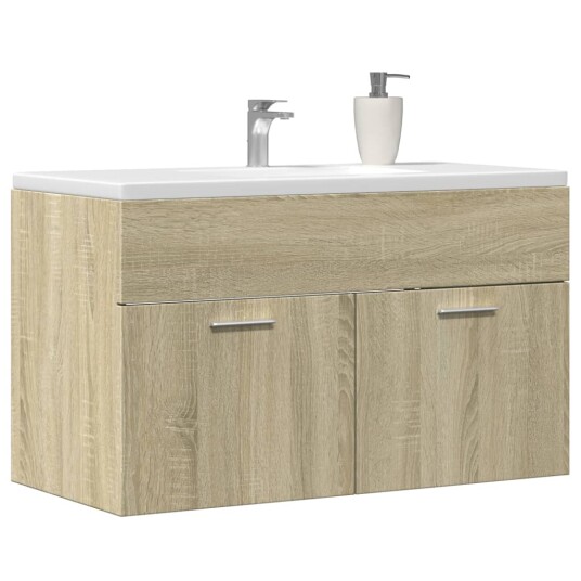 Servantskap sonoma eik 90x38,5x46 cm konstruert tre 8721158437044 Servantskap sonoma eik 90x38,5x46 cm konstruert tre 8721158437044