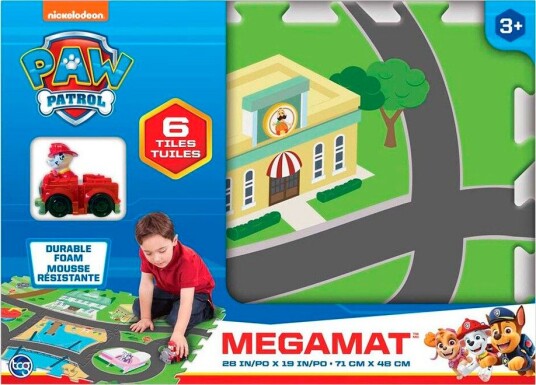 MegaMat Skumlekeunderlag 71x48 cm 3 År+ Paw Patrol