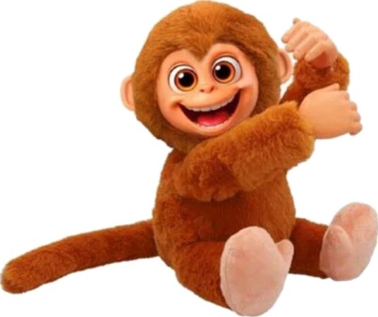 Club Petz Freddy Interaktiv Klatreape 26cm med 3 Meter Tau