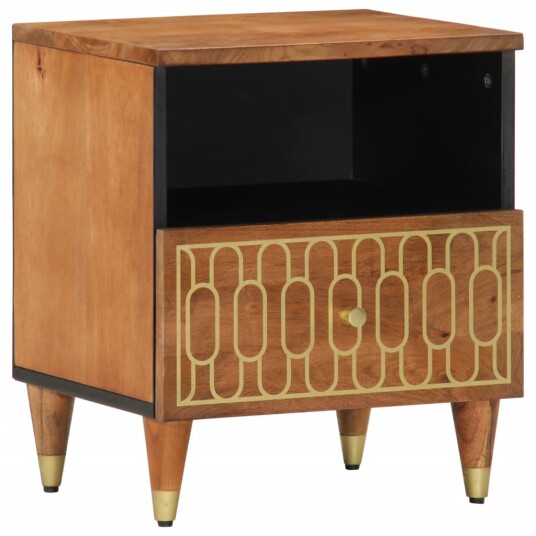 Nattbord 40x33x46 cm heltre mango 358290