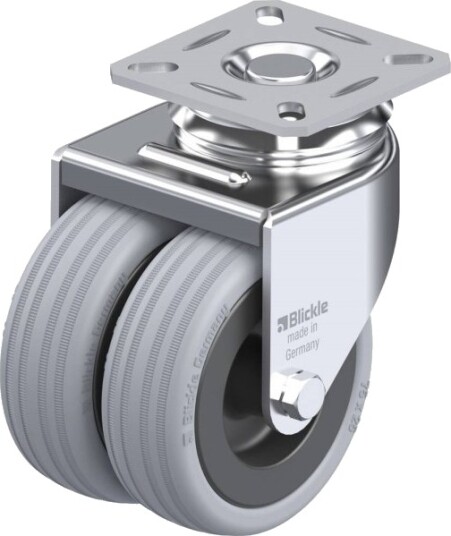 Blickle 106245 Lda-Vpa 75G Dobbelt Dreiehjul, Hjuldiameter 75 Mm, Bæreevne (Maks.) 100 Kg, 1 Stk