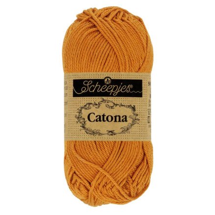 Scheepjes Catona Garn 383 Ingefær Gull - 10g