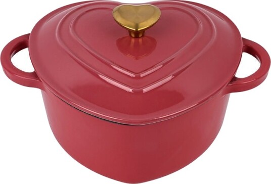 Seasons Love Collection Støpejernsgryte Hjerte 20cm 1,8L Rød Seasons Love Collection Støpejernsgryte Hjerte 20cm 1,8L Rød