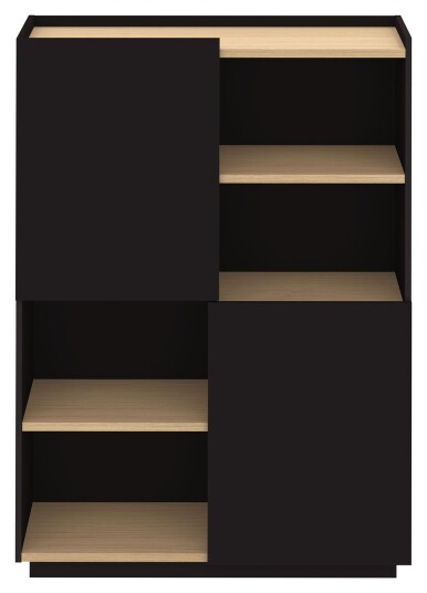 Temahome Nina Skjenk, Sort/Natur Unoliving