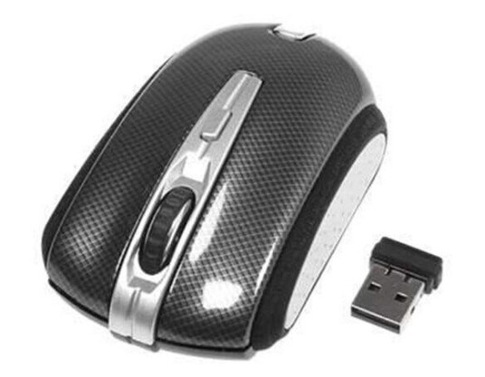 Deltaco Trådløs Optisk Mus 2,4GHz med USB Mottaker - Svart/Grå Deltaco Trådløs Optisk Mus 2,4GHz med USB Mottaker - Svart/Grå