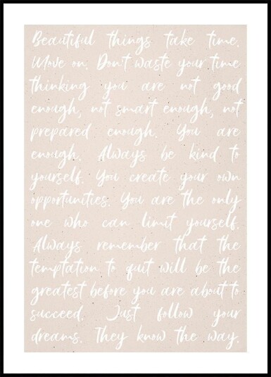 Motivational Quotes Plakat / 50x70cm